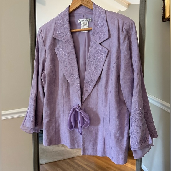 Plaza South Vintage Purple Jacket Women's Size 14 - Picture 1 of 8